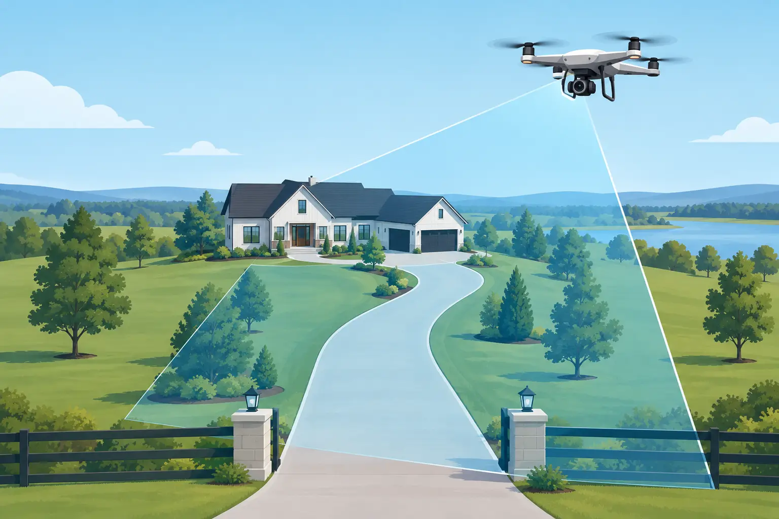Guide to Long Driveway Drone Coverage for Listings
