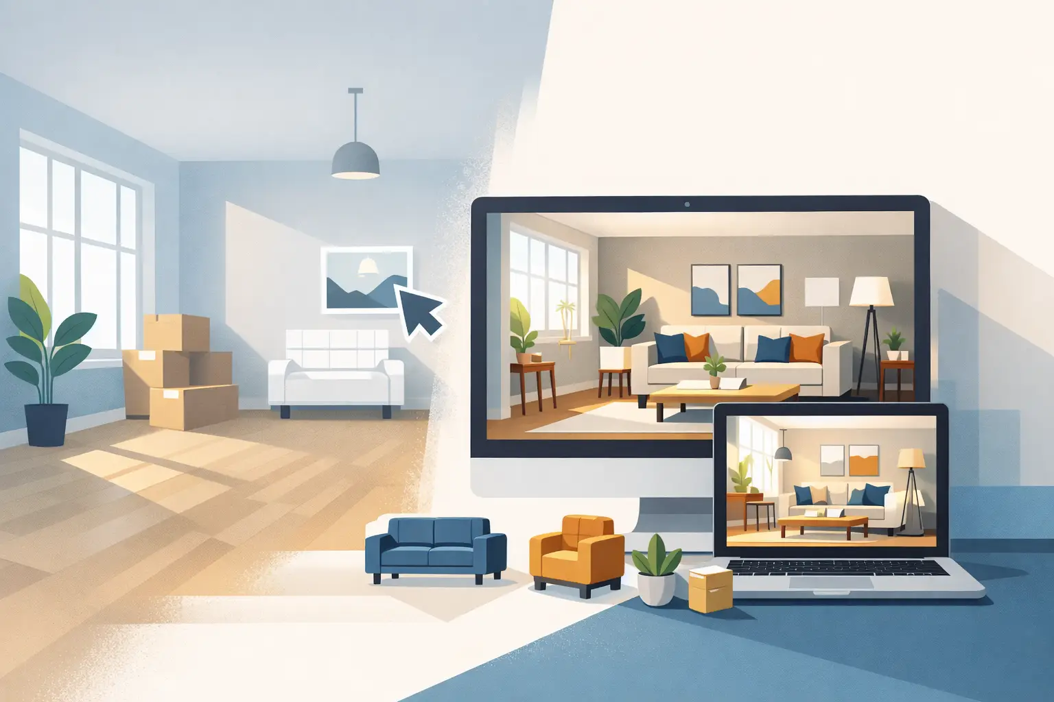 How to Stage a Vacant Home Virtually Well