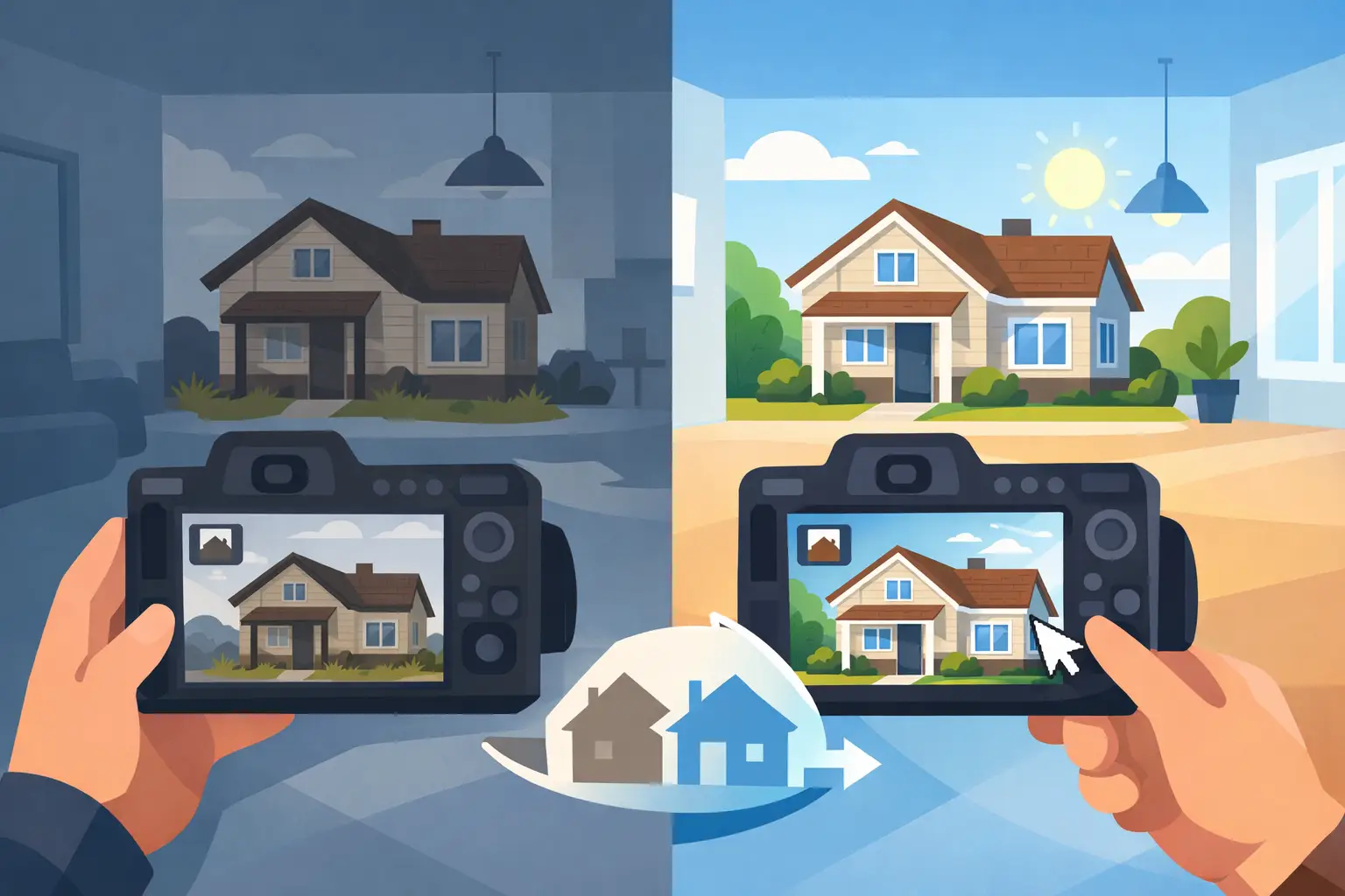 Real Estate Photography Before and After Examples