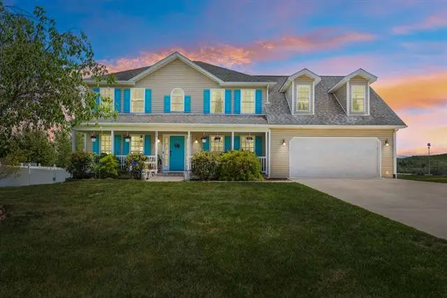 Twilight real estate photography  -  suburban home at sunset